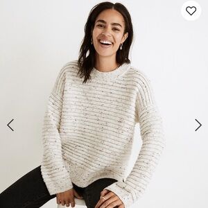 Madewell Cream Donegal Sweater